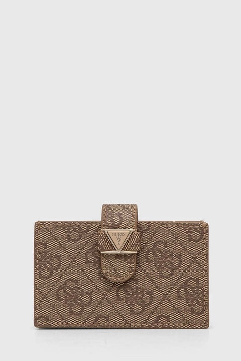 Tarjetero Monedero Logo 4G Latte - Guess