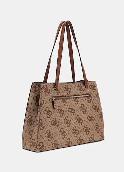 Bolso Tote Erenia Logo Latte - Guess