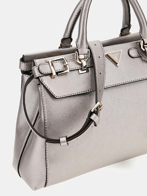 Bolso De Mano Eco Ali Luxury Plata - Guess