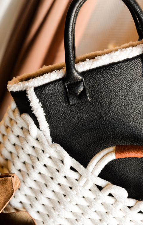 Bolso Tote Vivos Borreguito Negro - Noco