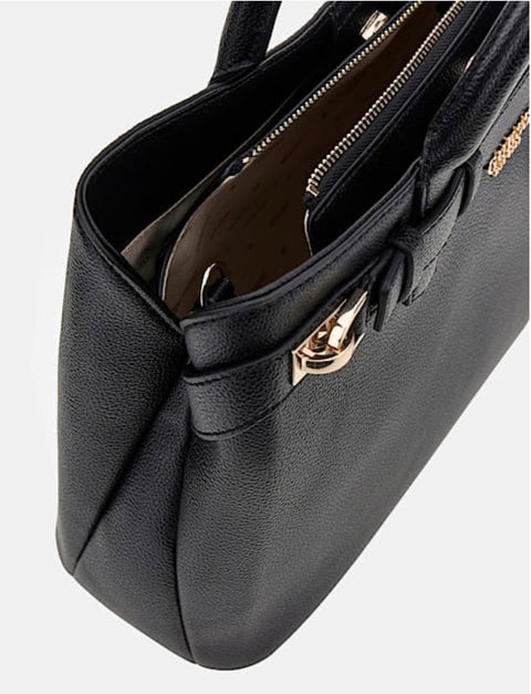 Bolso De Mano Gregoria Grande Negro - Guess