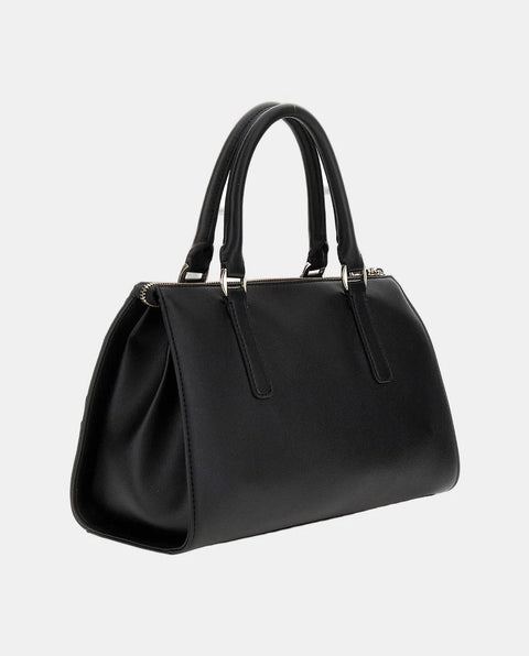 Bolso De Mano Greyson Satchel Negro - Guess