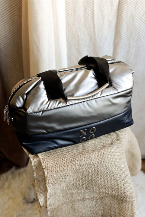 Bolso Bowling Tricolor Plata - Noco