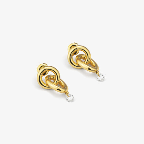 Pendientes Zendaya Loop Oro - Radiant Jewels