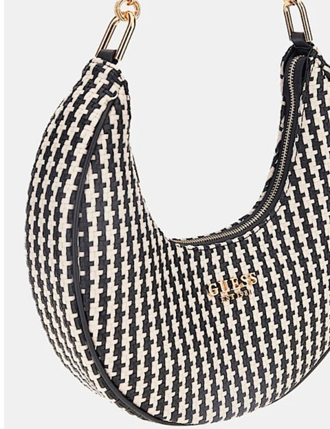 Bolso Hobo Mirema Negro Multi - Guess