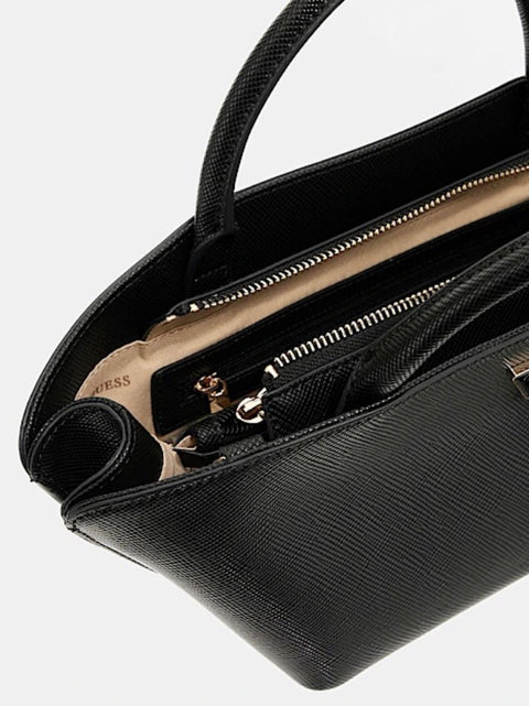 Bolso De Mano Mini Bolena Negro - Guess