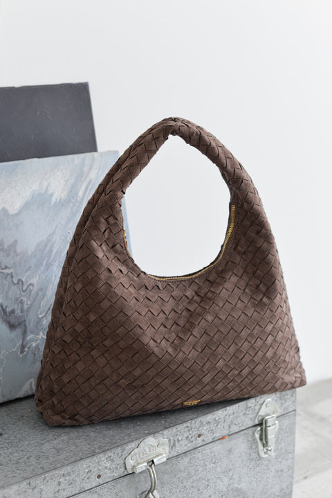 Bolso Hobo Ante Trenzado - Noco