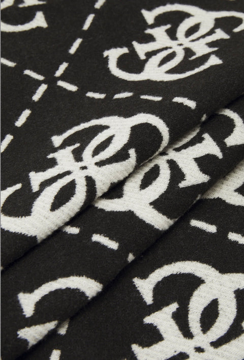 Bufanda Logo 4G Negra - Guess