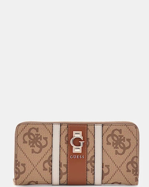 Billetera Grande Erenia Logo Latte - Guess