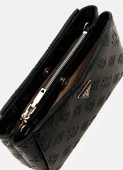 Bolso Bandolera Tisha Logo Negro - Guess