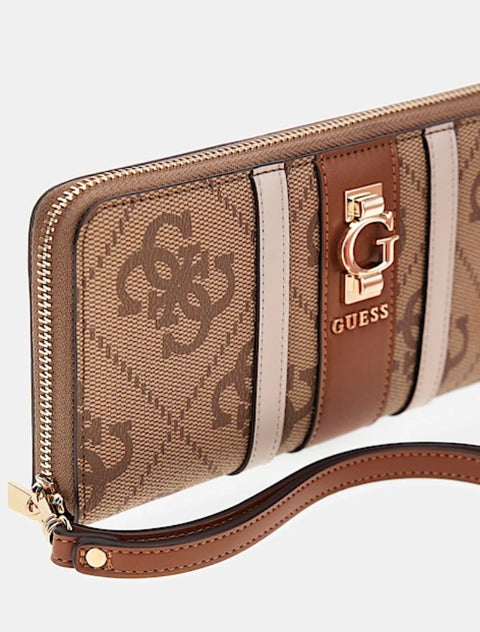Billetera Grande Erenia Logo Latte - Guess
