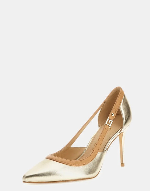 Zapato Ricky Oro Y Nude - Guess