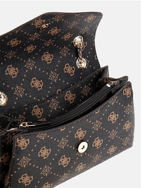 Bolso Bandolera Silia Logo Espresso - Guess