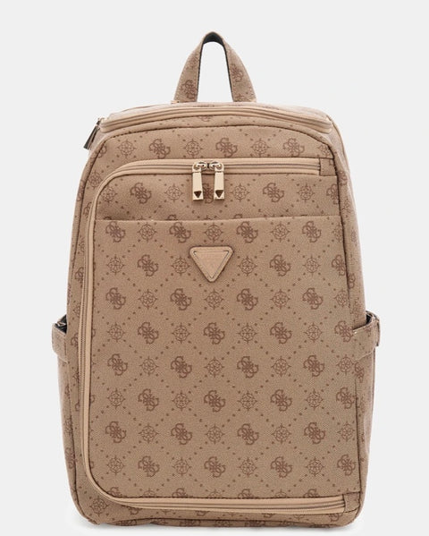 Mochila De Viaje Silia Logo Latte - Guess