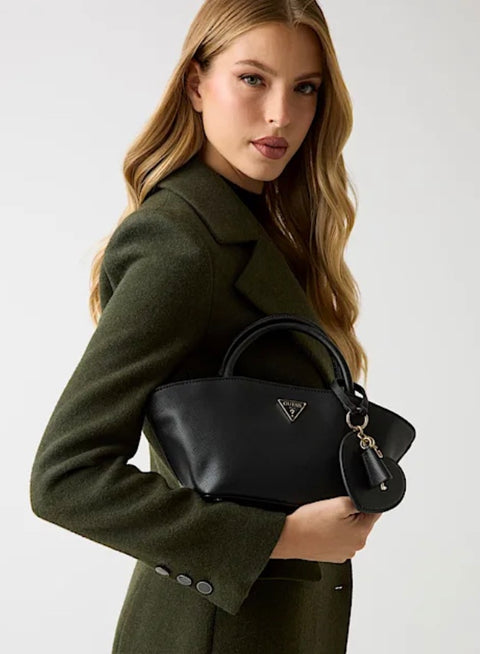 Bolso De Mano Mini Bolena Negro - Guess