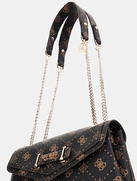 Bolso Bandolera Silia Logo Espresso - Guess