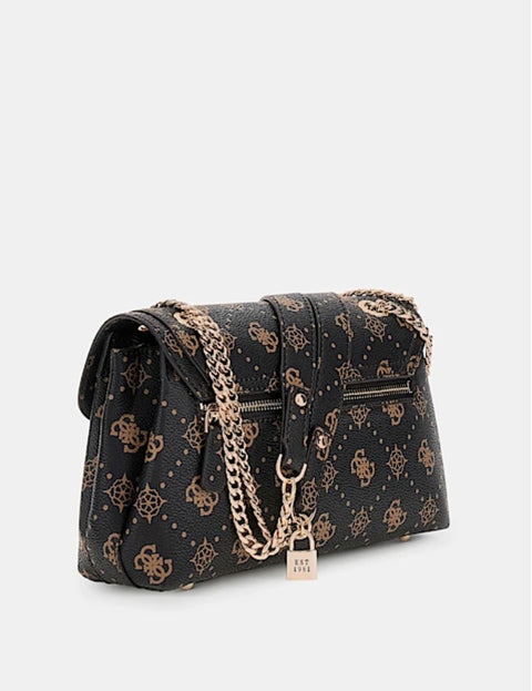 Bolso Bandolera Silia Logo Espresso - Guess