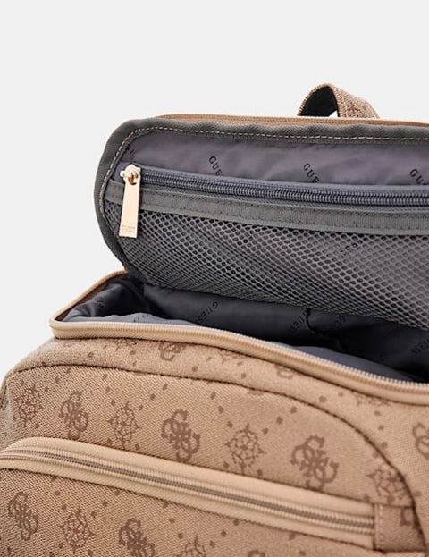 Mochila De Viaje Silia Logo Latte - Guess