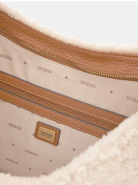 Bolso Hobo Camden Natural Coñac - Guess