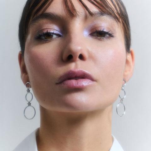 Pendientes Largos Zendaya Plata - Radiant Jewels