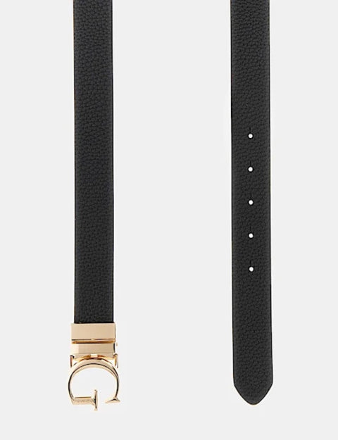 Cinturón Calista Reversible Logo 4G Negro - Guess