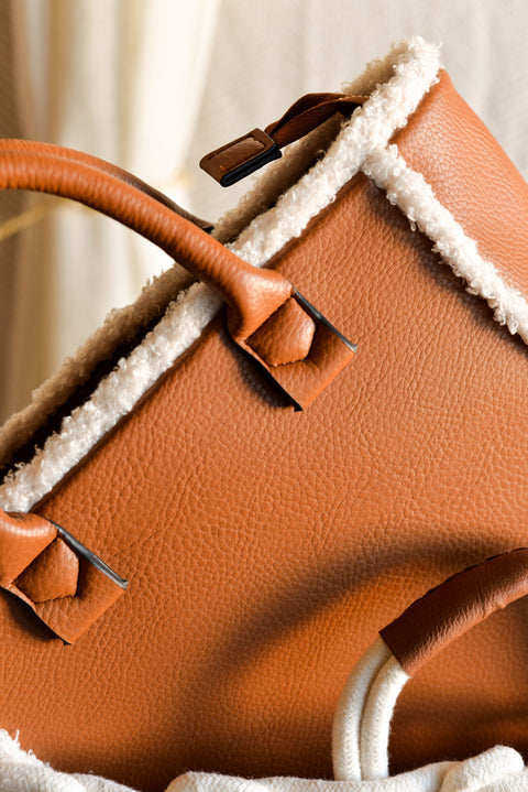 Bolso Tote Vivos Borreguito Camel - Noco