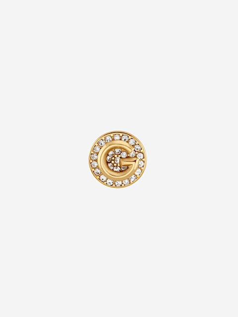 Pendientes Botón G Crystal Oro Pequeño - Guess