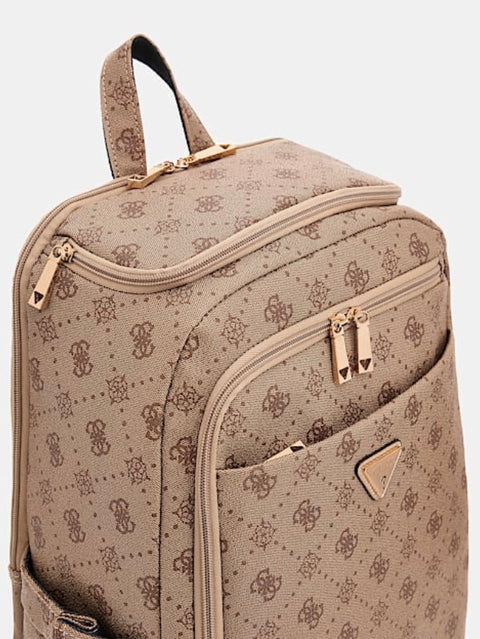 Mochila De Viaje Silia Logo Latte - Guess