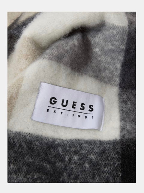 Bufanda Cuadros Negros - Guess
