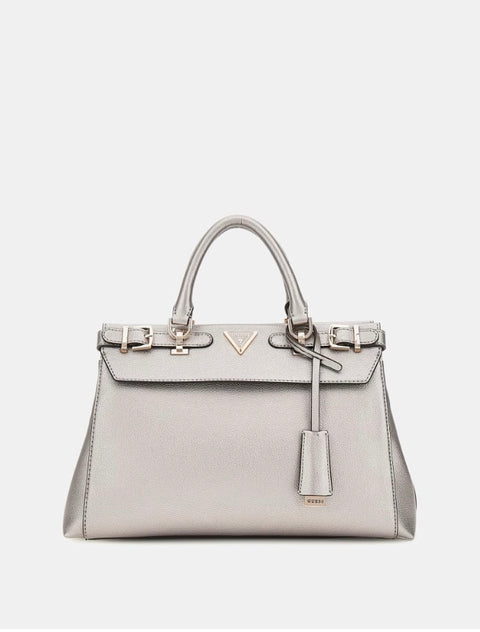Bolso De Mano Eco Ali Luxury Plata - Guess