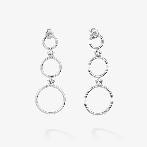 Pendientes Largos Zendaya Plata - Radiant Jewels