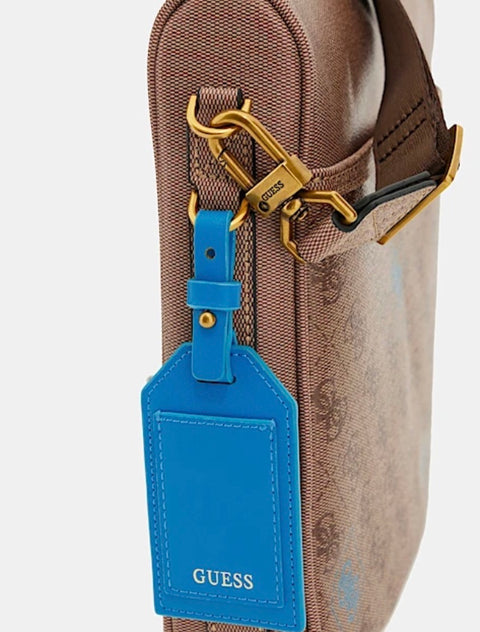 Bandolera Chico Milano Logo Latte Azul - Guess