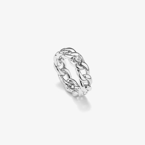 Anillo  Gaga Chain Plata - Radiant Jewels