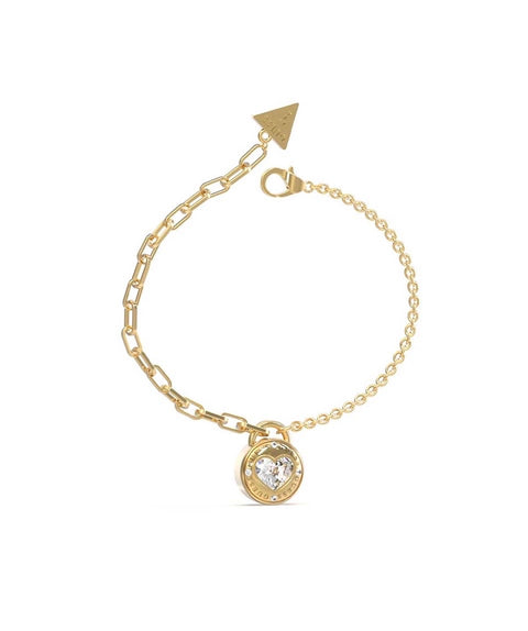Pulsera Rolling Hearts Oro - Guess