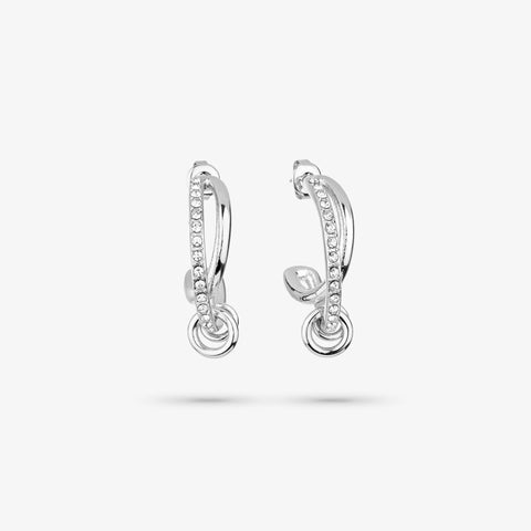 Pendientes Doble Zendaya Moon Plata - Radiant Jewels