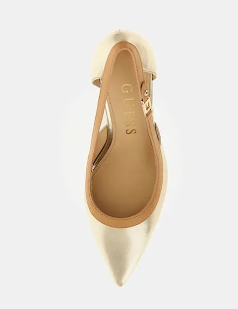 Zapato Ricky Oro Y Nude - Guess
