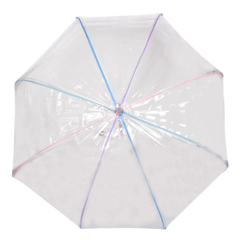 Paraguas Grande Transparente Pastel - Isotoner