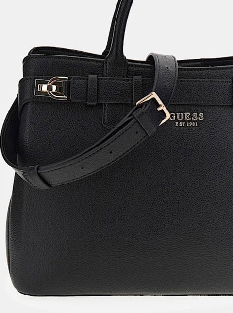 Bolso De Mano Gregoria Grande Negro - Guess
