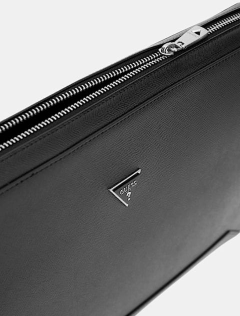Portadocumentos Milano Safiano Negro - Guess