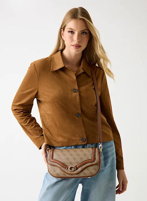 Bolso Bandolera Dea Logo Latte - Guess