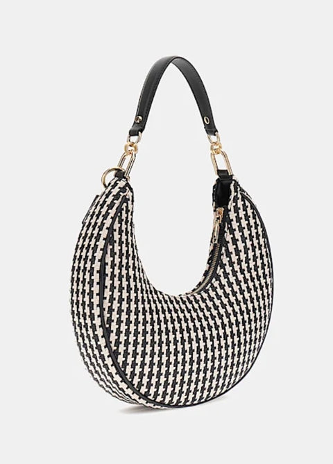 Bolso Hobo Mirema Negro Multi - Guess
