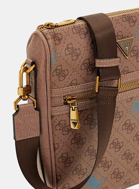 Bandolera Chico Milano Logo Latte Azul - Guess