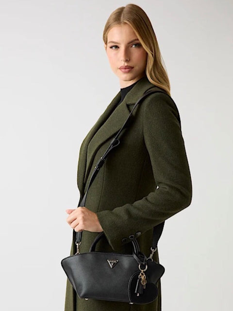 Bolso De Mano Mini Bolena Negro - Guess