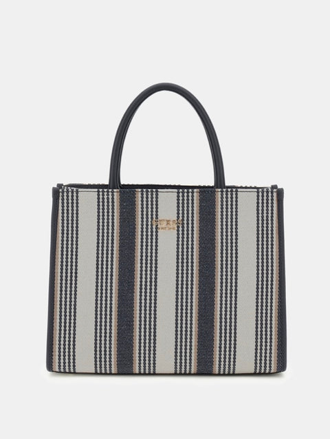Bolso De Mano Nicolette Navy Multi - Guess