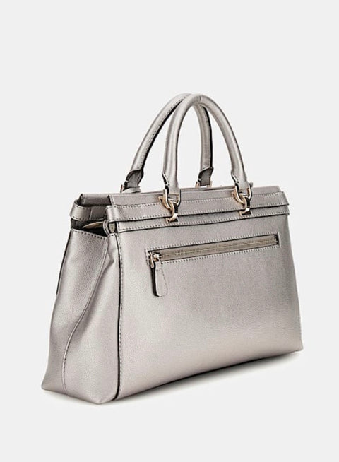 Bolso De Mano Eco Ali Luxury Plata - Guess