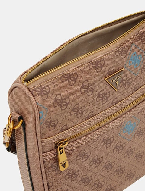 Bandolera Chico Milano Logo Latte Azul - Guess