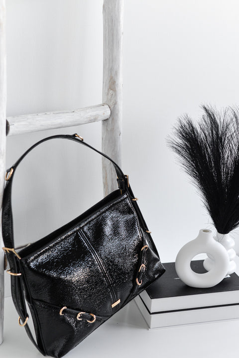 Bolso Hobo Charol Hebillas - Noco
