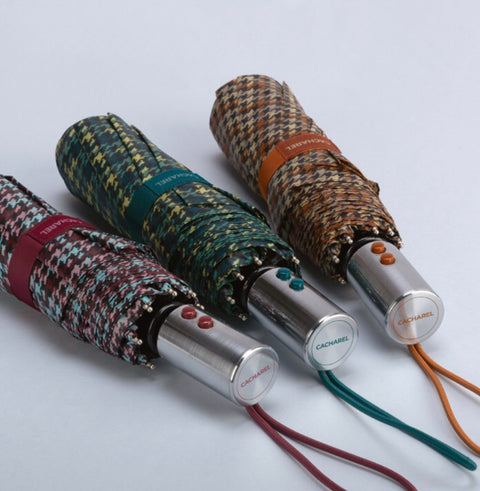 Paraguas Mini Pata De Gallo Automático- Cacharel