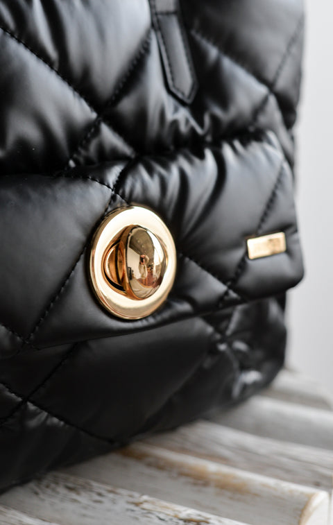 Bolso De Mano Acolchado Cierre - Noco