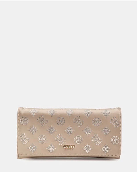 Bolso Bandolera Gilded Glamour Champán - Guess